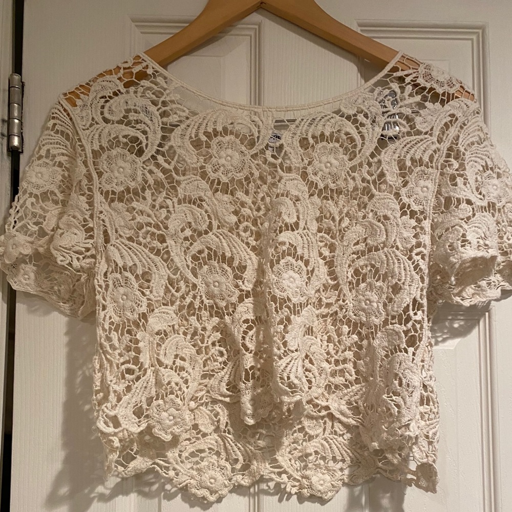 Small cover up crop top from Express